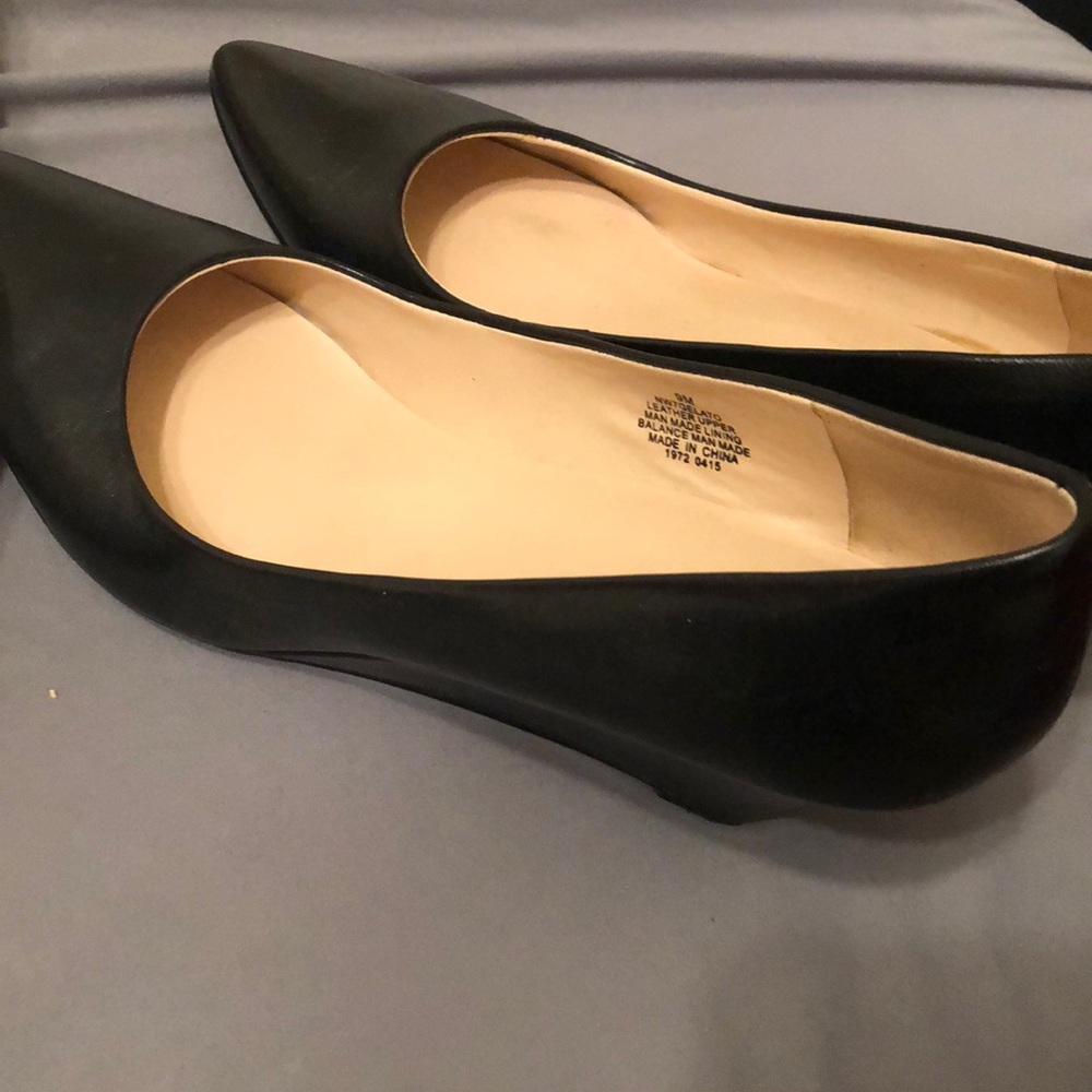 Wedge black heels